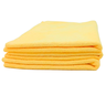 Kit 5 Flanelas de Microfibra Amarela 57x37 - Sem costura