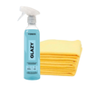 Kit Limpa Vidros Glazy 500ml + Flanela Microfibra